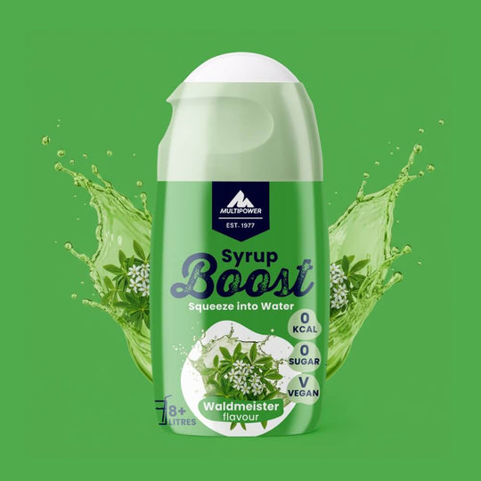 Multipower Syrup Boost Probierset (Waldmeister, Zitrone, Kirsche und Orange Spritz)