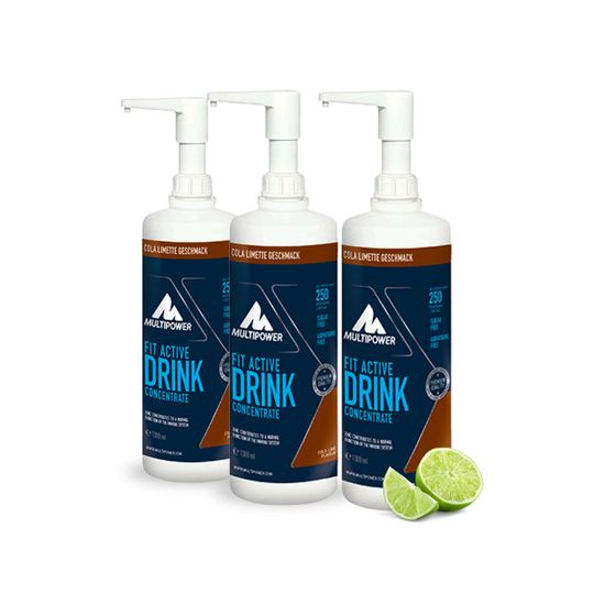 Fit Active Cola Limette Vorteilspack - 3 Liter Getränkekonzentrat