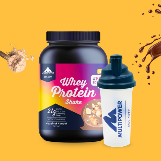 Hazelnut Nougat Whey Protein inkl. Shaker