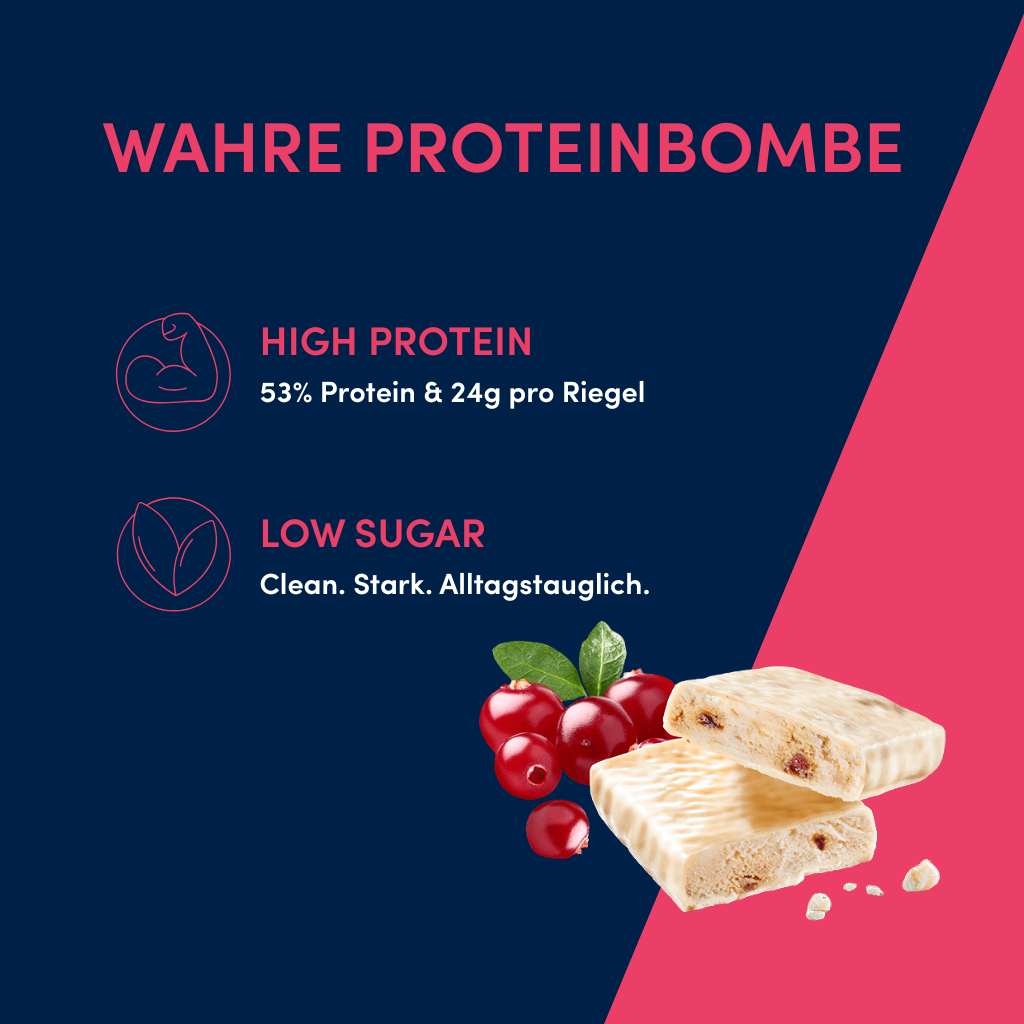 53% Protein Boost Johannisbeere-Joghurt - 45g | High Protein