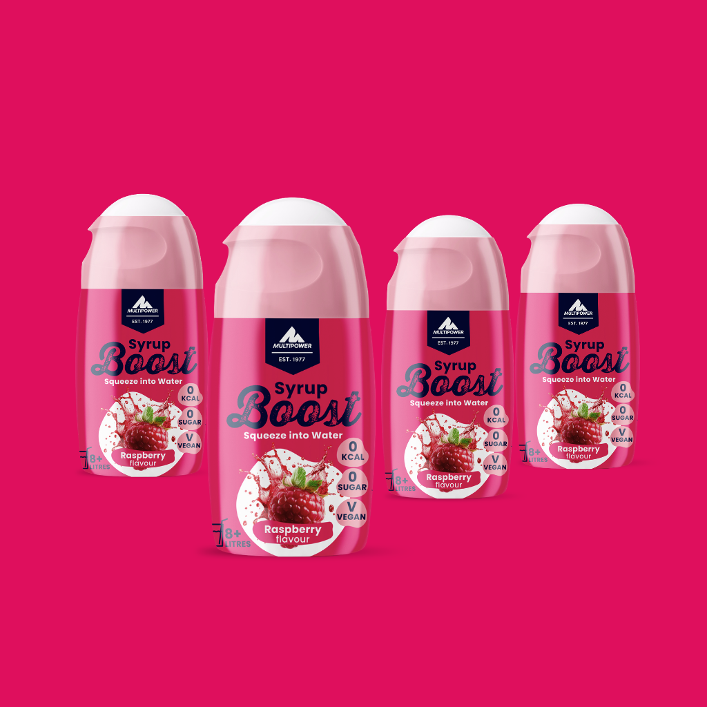Himbeer Getränkesirup ohne Zucker | Syrup Boost Probierpaket (4x65ml)