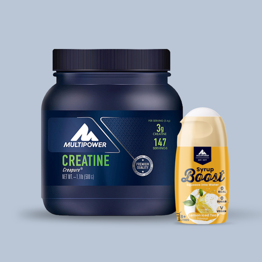Kreatin und Boost Flavoured - Eistee Zitrone