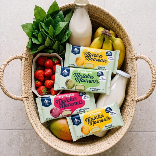 Collagen Matcha Moments, Mango | 4x10g Kollagen Pralinen