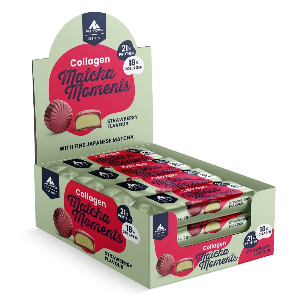 12xPackungen Collagen Matcha Moments, Erdbeere (12x40g)