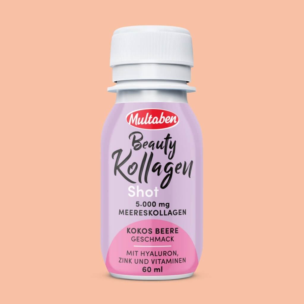 Multaben Beauty Collagen Shot Kokos Beere in der 60ml Flasche