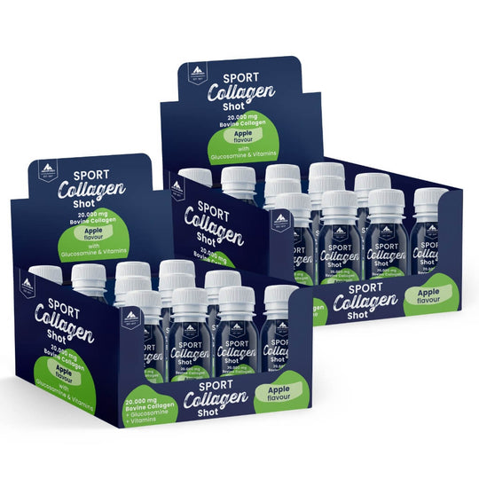 Monatskur Sport Collagen Shot (24x60ml Apfel) - Ideal für Gelenke, Knochen und Sehnen.