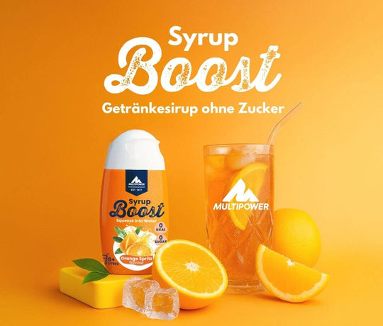 Syrup Boost Probierpaket (4+1) inkl. Gratis Multipower Glas