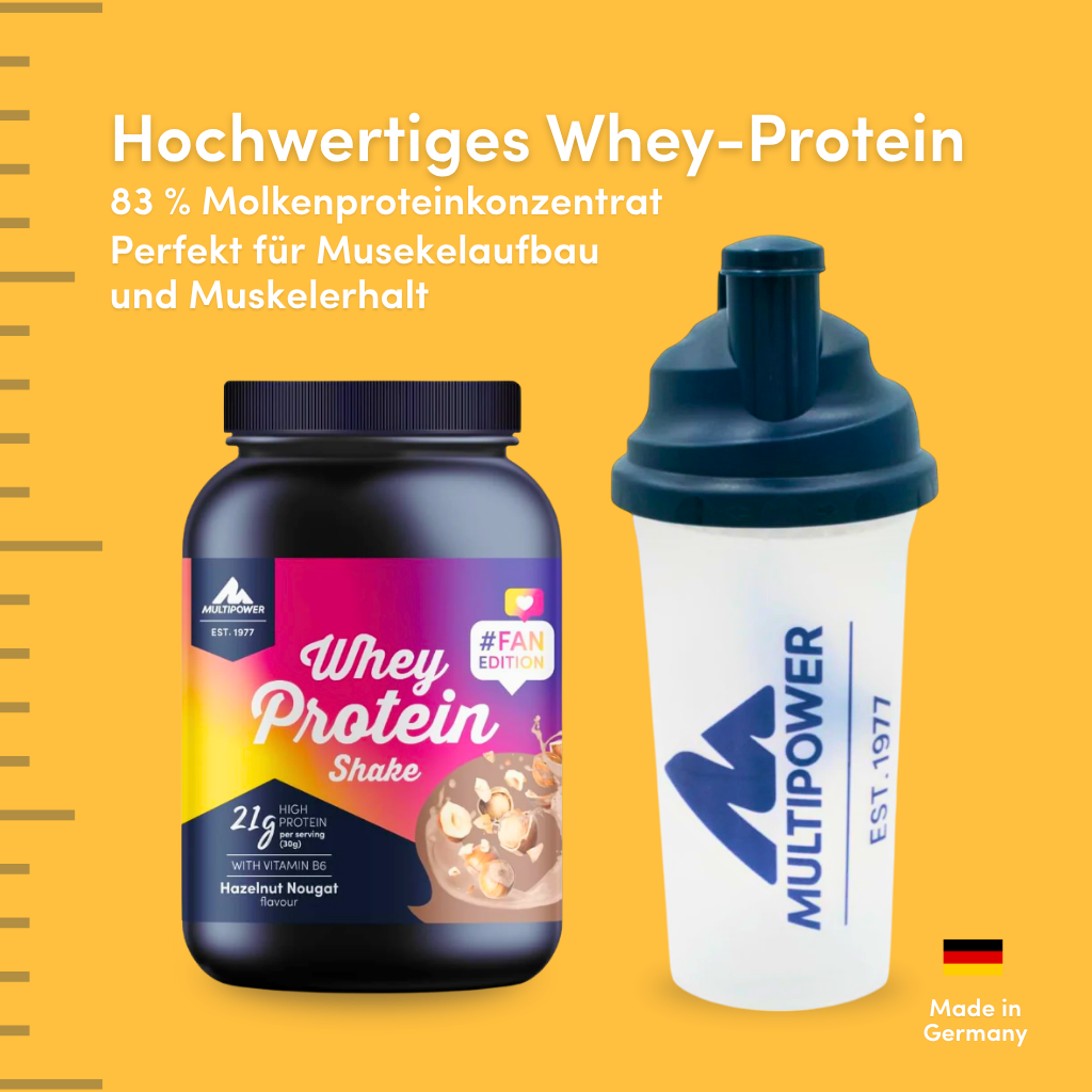 Multipower FAN EDITION 700g Hazelnut Nougat Whey Proteinpulver