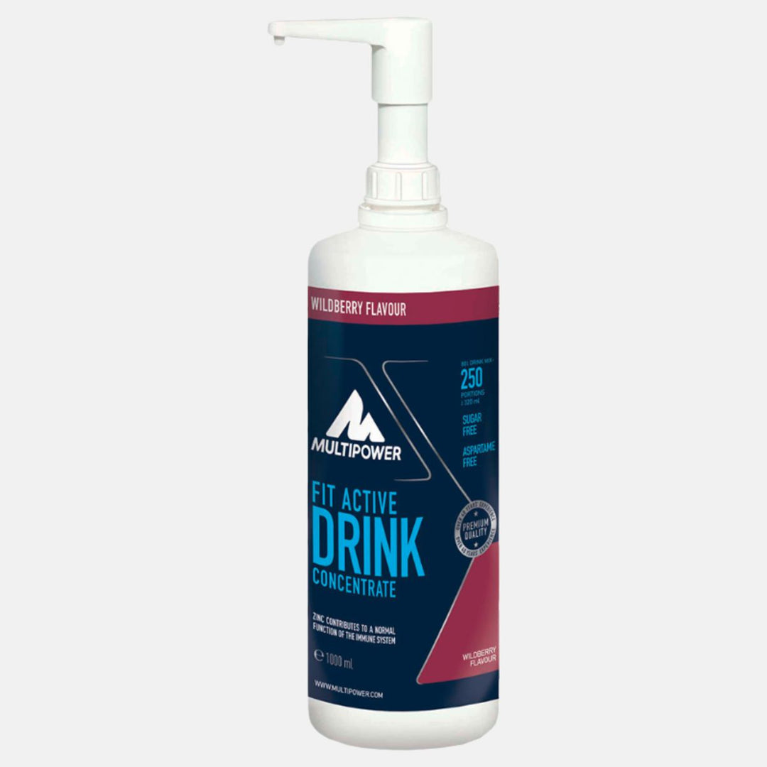 Multipower Fit Active Getränkekonzentrat 1L – aromatischer Mix aus wilden Beeren für fruchtige Erfrischung bei Training oder Alltag.