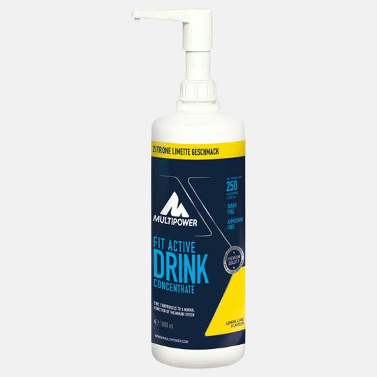 Multipower Fit Active Getränkekonzentrat 1L – erfrischender Zitronen-Limetten-Geschmack für dein isotonisches Sportgetränk.