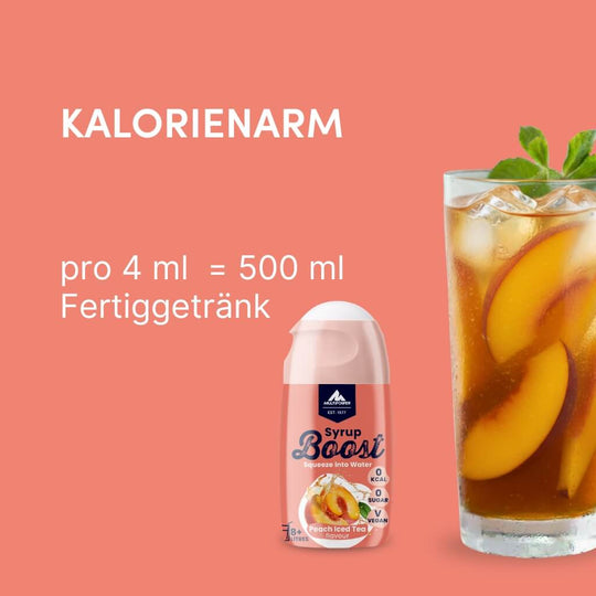 Syrup Boost Eistee Pfirsich | Getränkesirup ohne Zucker