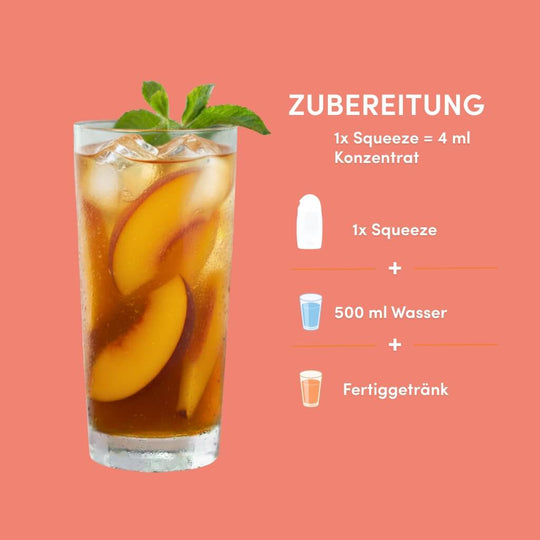 Syrup Boost Eistee Pfirsich | Getränkesirup ohne Zucker