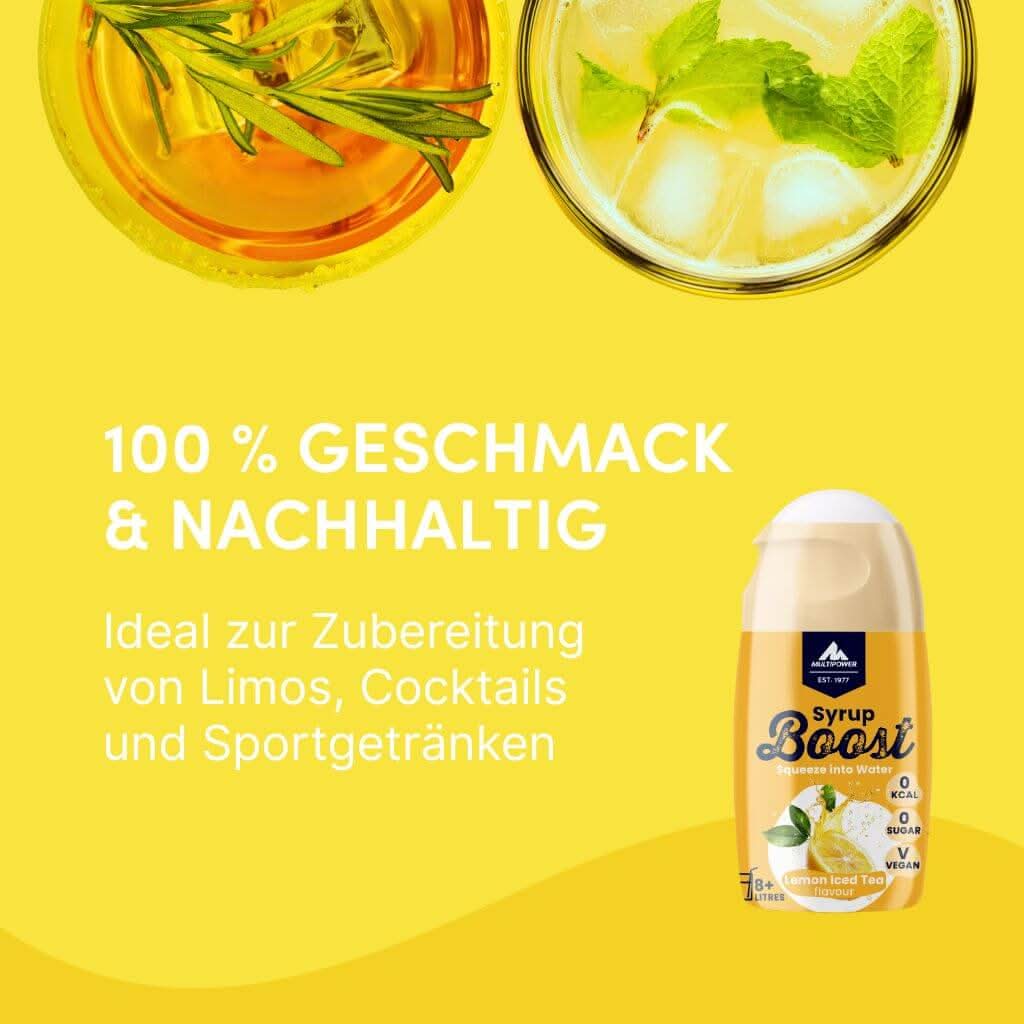 Syrup Boost Eistee Zitrone | Getränkesirup ohne Zucker