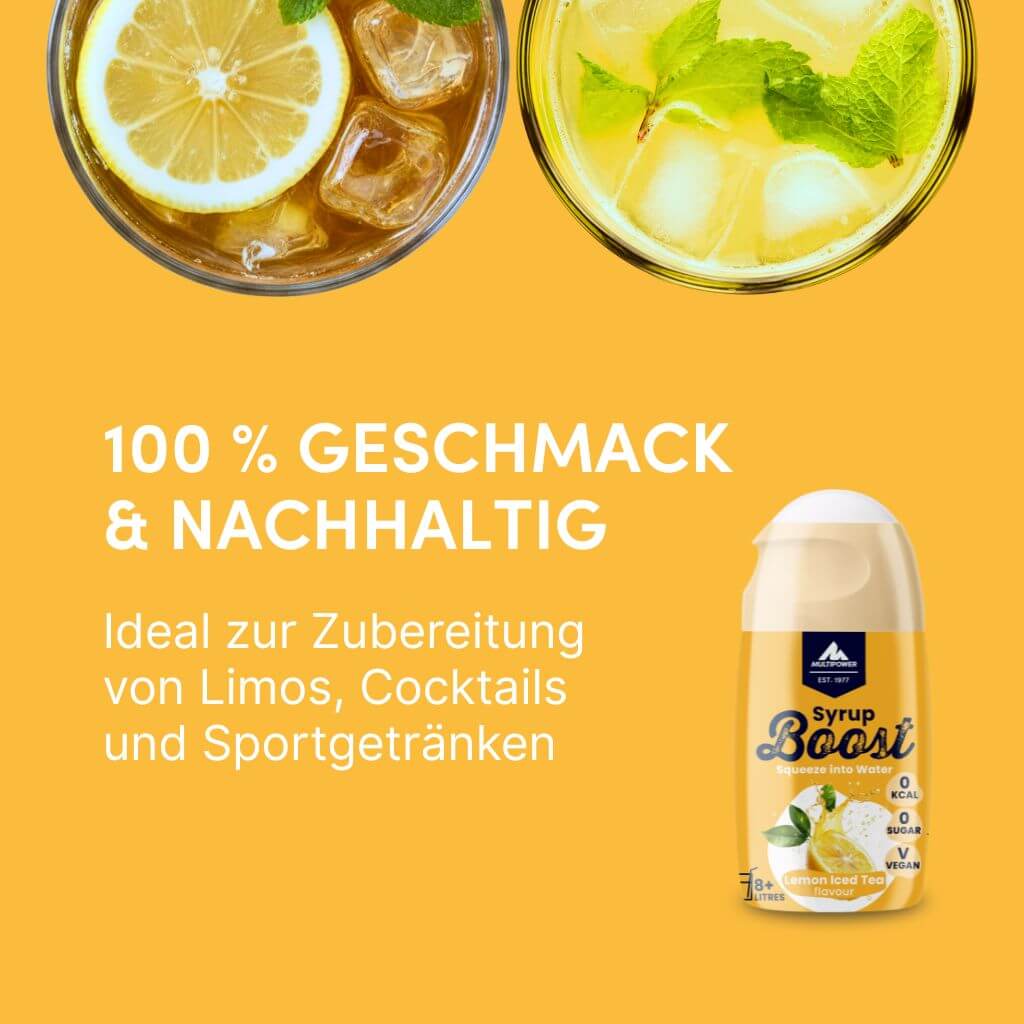 Syrup Boost Eistee Zitrone | Getränkesirup ohne Zucker