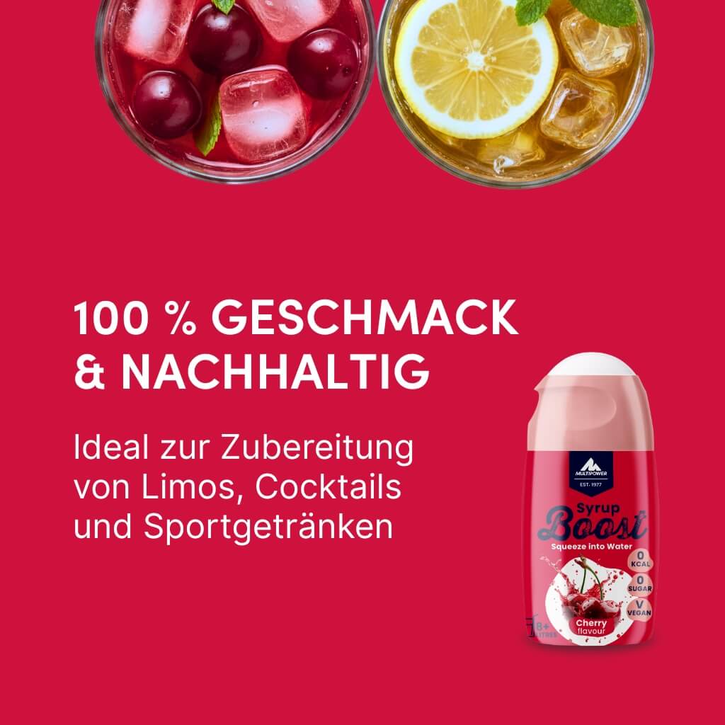 Syrup Boost Kirsche | Getränkesirup ohne Zucker