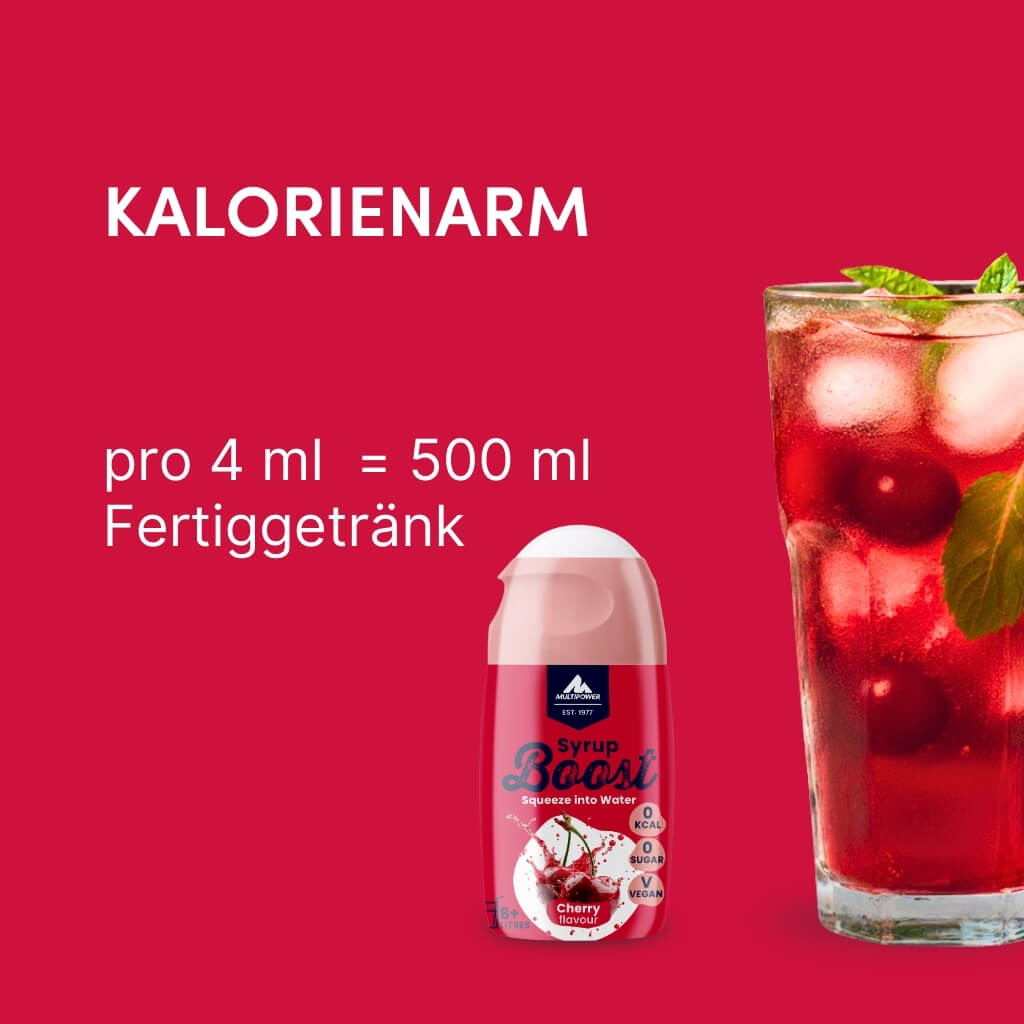 Syrup Boost Kirsche | Getränkesirup ohne Zucker
