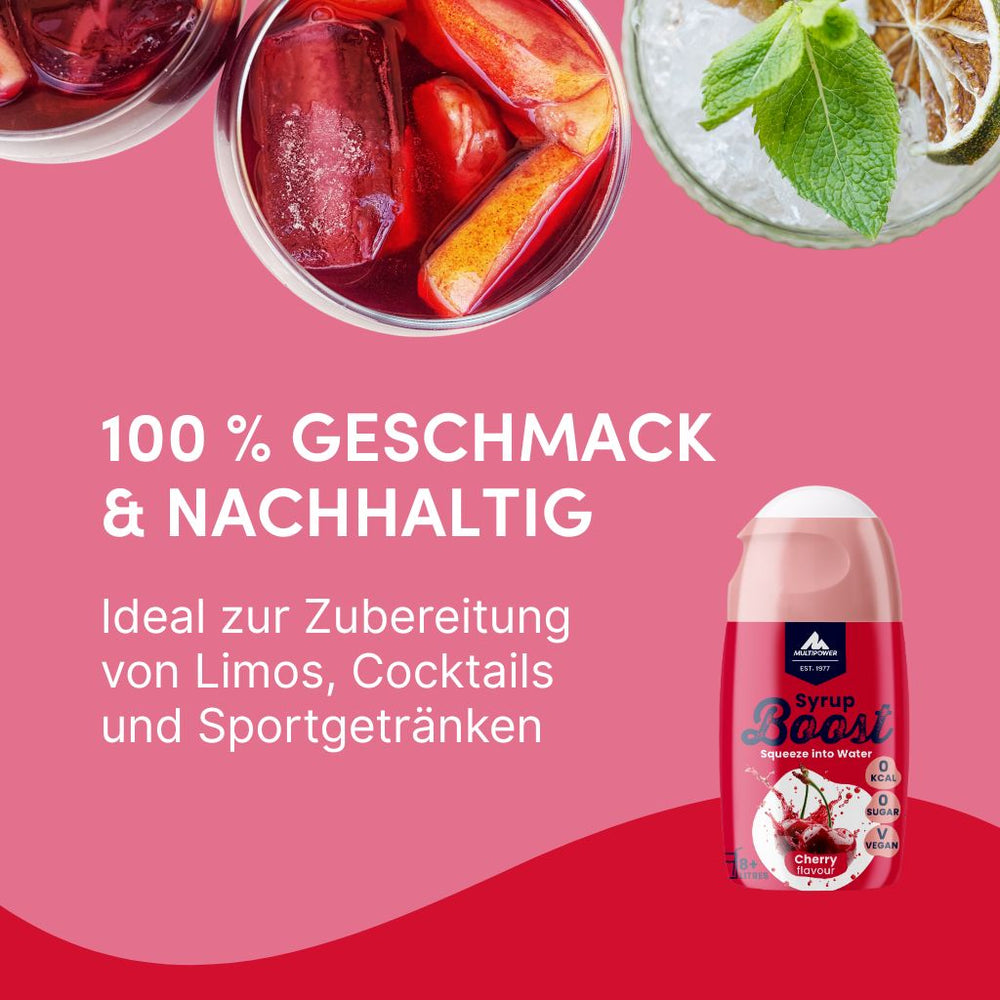 Syrup Boost Kirsche | Getränkesirup ohne Zucker