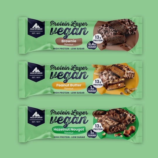 Vegane Proteinriegel im Probierpaket