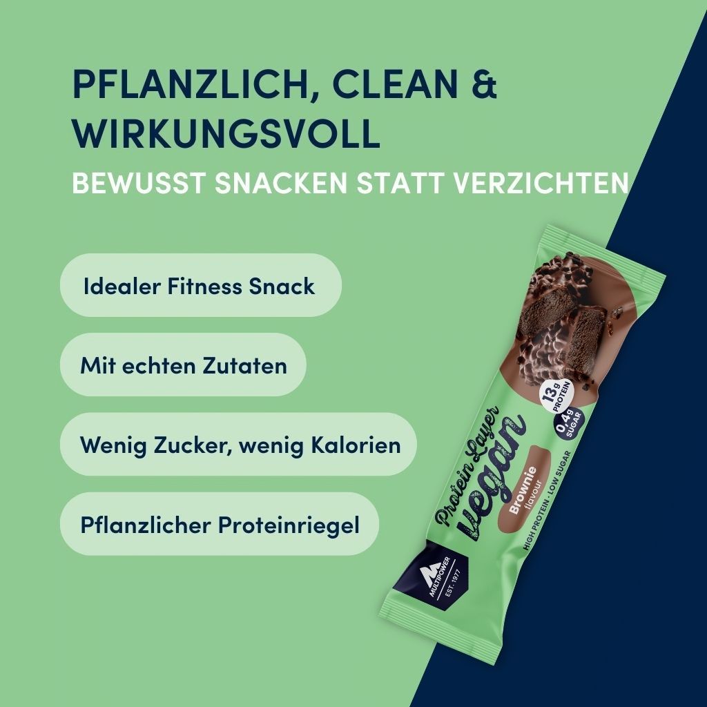 Vegan Protein Layer Brownie 55g | 100% Vegan
