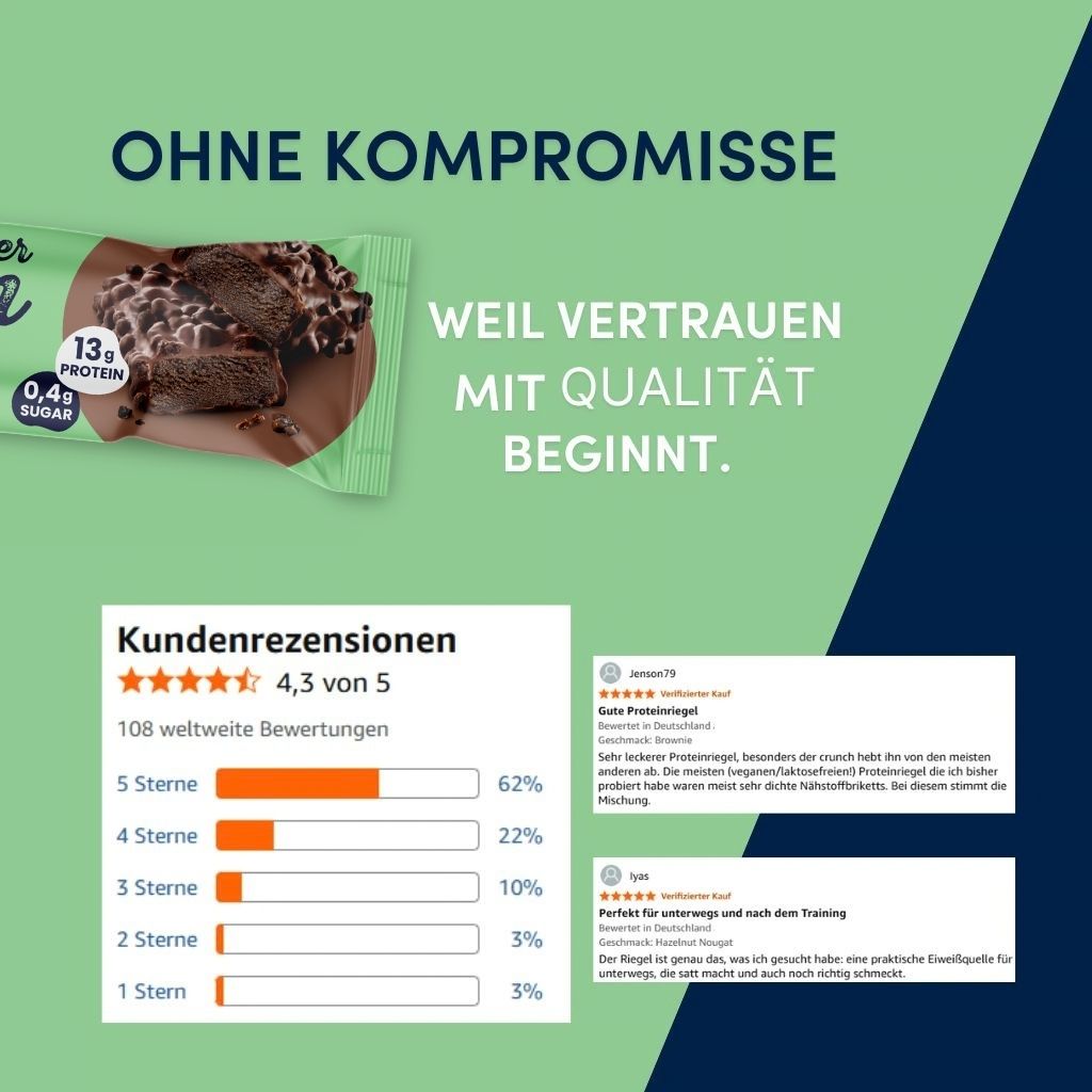 Vegan Protein Layer Brownie 55g | 100% Vegan