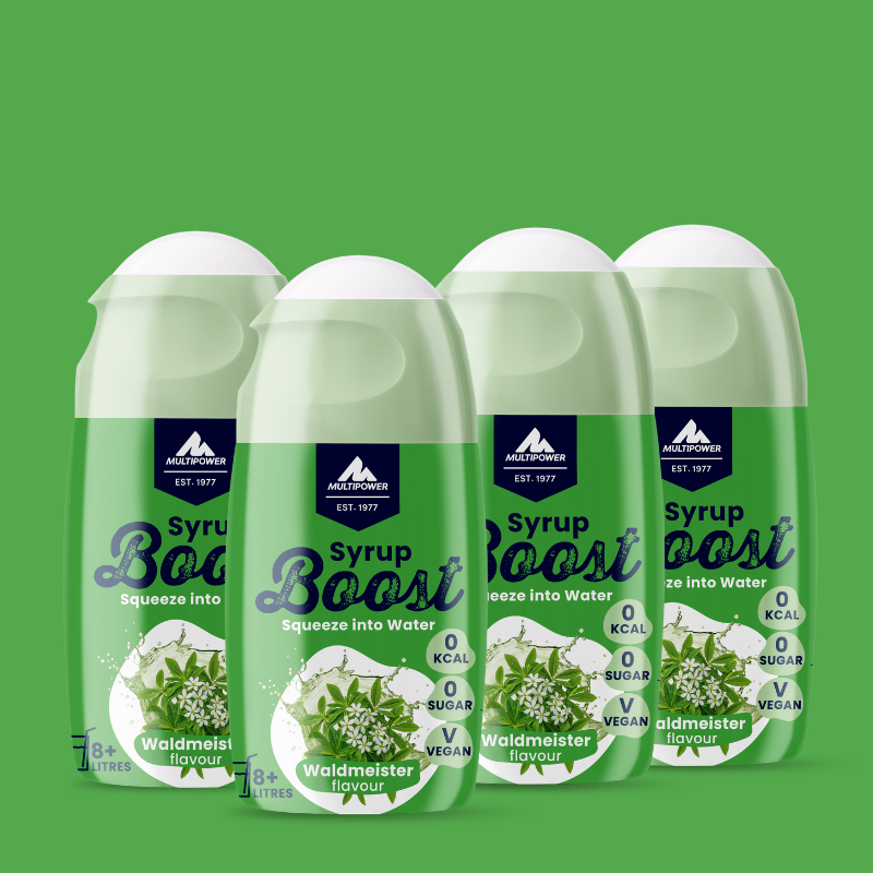 Waldmeister Getränkesirup ohne Zucker | Syrup Boost Probierpaket (4x65ml)